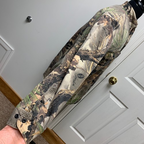 Dickies Wayne Carlton Mens MEDIUM Long Sleeve Vanish Hybrid Camo Hunting Shirt M - Picture 4 of 8