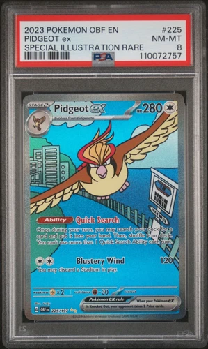 Pidgeot ex 225/197 Sv03: Obsidian Flames Holo Pokemon