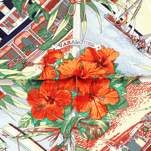 Hermes Scarf VARANGUES 90cm Silk Carre Foulard DIMITRI RYBALTCHENKO - Picture 3 of 8