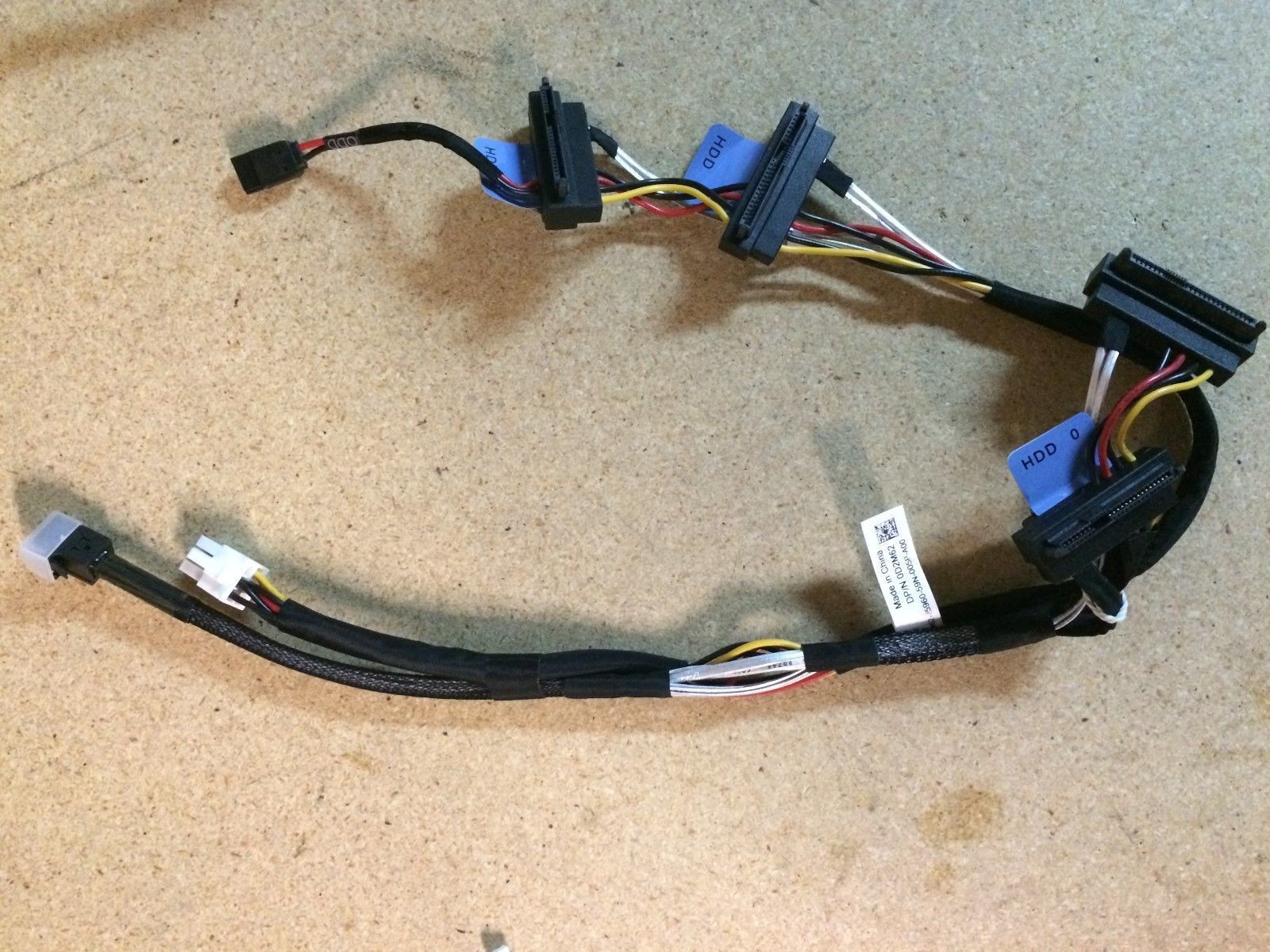 DELL POWEREDGE T130 PERC H330 SAS CABLE + HDD LED CABLE D2M62 T3D32