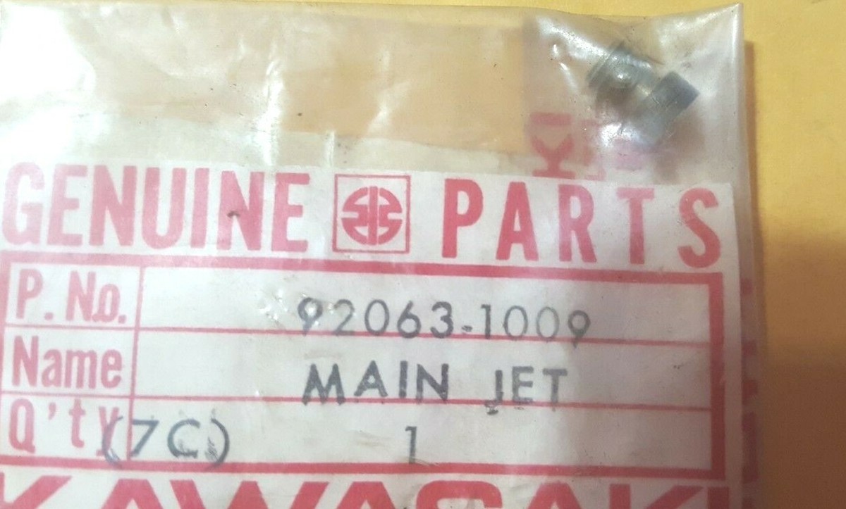 Kawasaki KZ200, EX250,ZX600 Main Jet 105 NOS 92063-1009 (L-159) | eBay