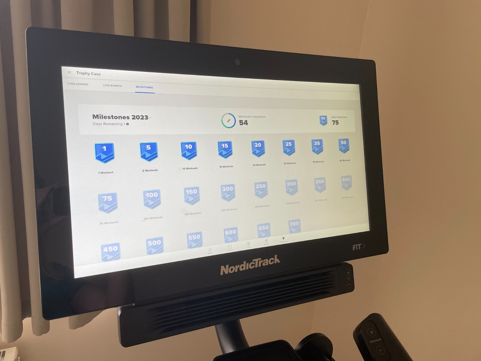 NordicTrack Commercial S22i Studio Cycle + Mat eBay