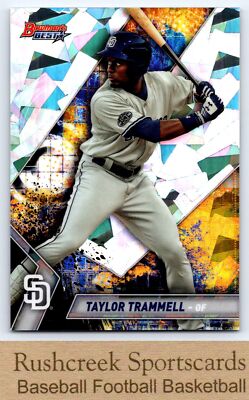 2019 Bowman's Best #TP-9 Taylor Trammell Top Prospects Atomic Refractor
