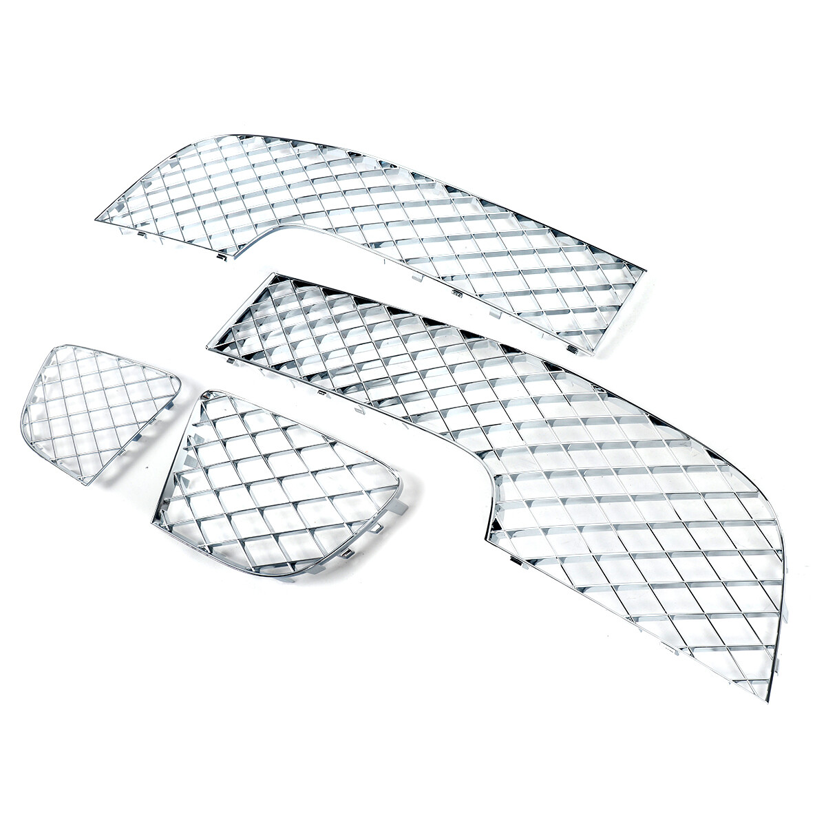 Bentley Continental GT 2018-2020 Front Lower Bumper grilles 4 pcs Chrome