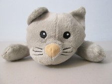 Melissa  Doug Gray Kitty Cat Plush Stuffed Animal 9" White Belly
