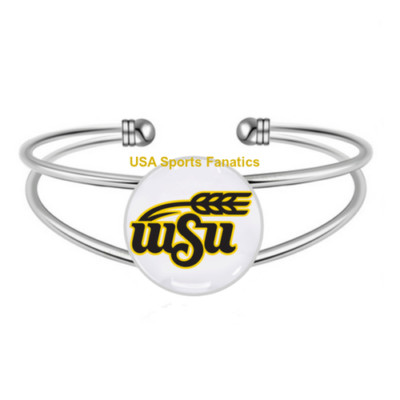 NCAA - Wichita State Shockers Team Logo Adjustable Bangle Bracelet