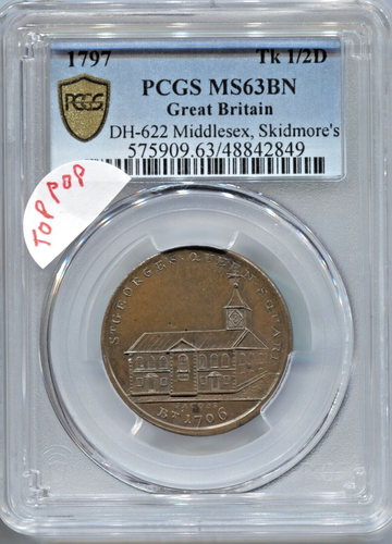 1797 GB Conder Halfpenny - MIDDLESEX - Skidmore - TOP POP ! - D&H 622 - ECG 006 - Picture 2 of 11