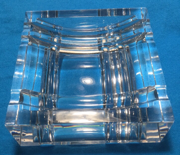 VINTAGE BACCARAT CRYSTAL DOUBLE SIDED SQUARE 4 3/4” A | eBay