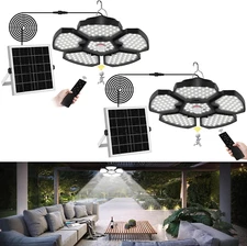 Solar Shed Light Indoor Outdoor Solar Powered Motion Sensor Pendant Light 5 Mode