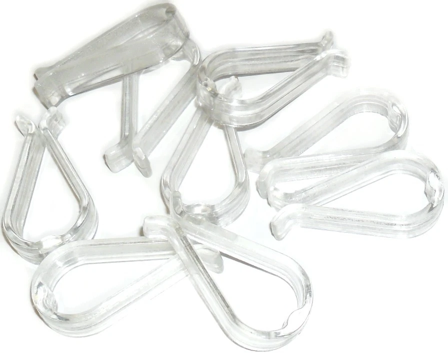 CLEAR GLIP HANGER CLIPS 45MM, GARMENT TROUSER CLIPS, CHOOSE QUANTITY, ART CL-45
