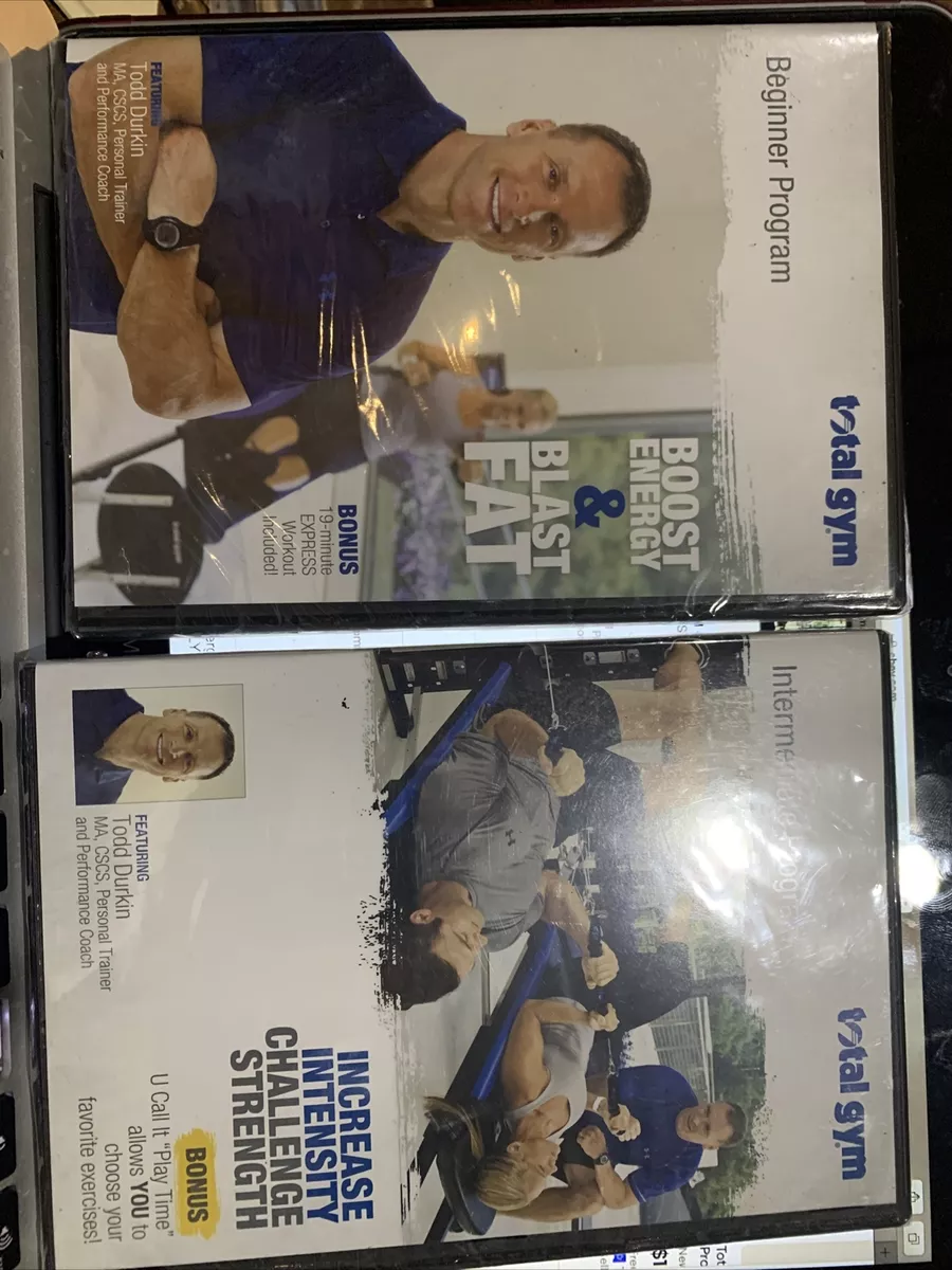 Total Gym Beginner Program DVD Boost Energy Blast Fat Todd Durkin 2011 Sealed