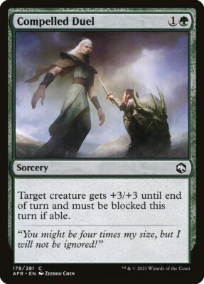 Magic the Gathering (mtg): AFR: Compelled Duel  (x 4)