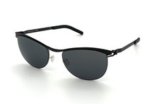 MYKITA KAREN Silver Black / Black Solid 52mm sunglasses