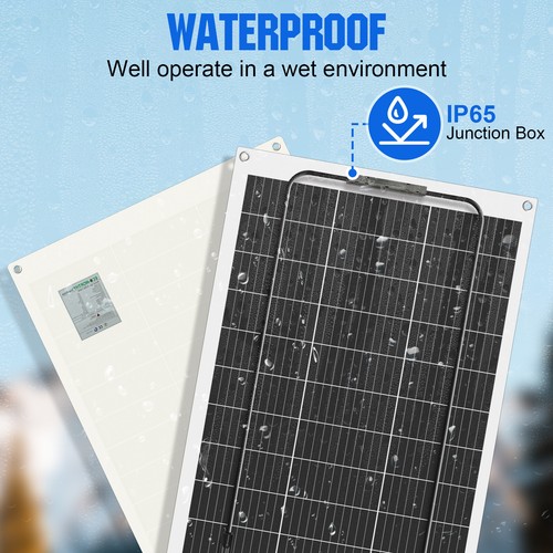 130W 300W 1000W Watt 12V Volt Flexible Mono Solar Panel Boat RV Campervan Marine - Picture 4 of 12