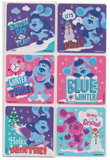 25 Blue's Clues and You Winter Stickers, 2.5"x2.5" ea., Party Favors