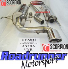 Scorpion SVX041 Astra VXR MK5 Exhaust System Stainless Cat Back Resonated 2.5" 