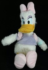 Disney Parks Daisy Duck Plush Stuffed Animal Pink Purple Bow Authentic Original