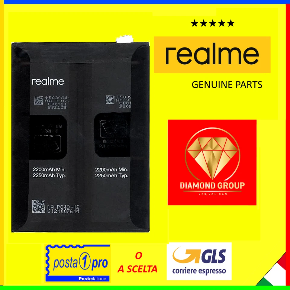 BATTERIA ORIGINALE REALME BLP849 PER GT 5G RMX2202 / GT NEO RMX30314 PROD. 01/25
