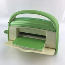 Craft Die Cutter CUTTLEBUG Machine with handle Green And Cream Color