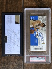 KOBE BRYANT SIGNED TICKET LA LAKERS PSA SLABBED PANINI 2009 NBA FINALS CLINCH