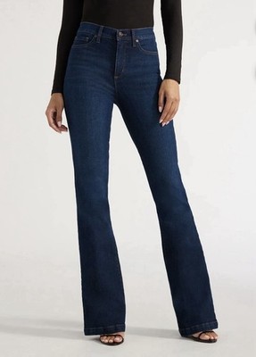 Sofia Jeans by Sofia Vergara High Rise Flare Dark Wash Blue Denim Jeans Size 8