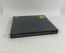 Cisco Catalyst 3650 WS-C3650-48PS-S 48-Port PoE 4x1G Switch w/ 2x PSU