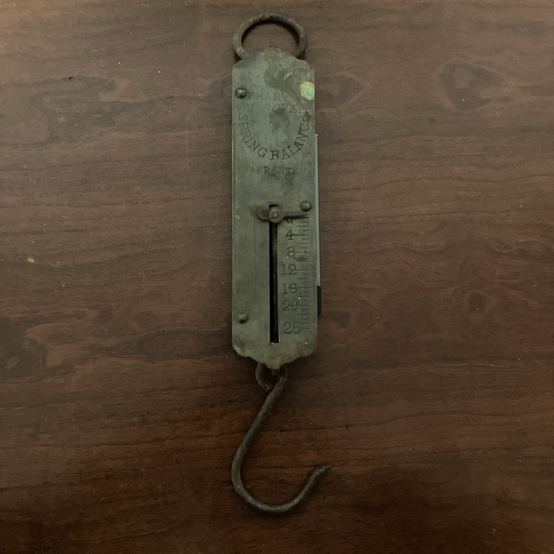 Frary's Improved Spring Balance Scale 0-25 LB Vintage Overall 10”