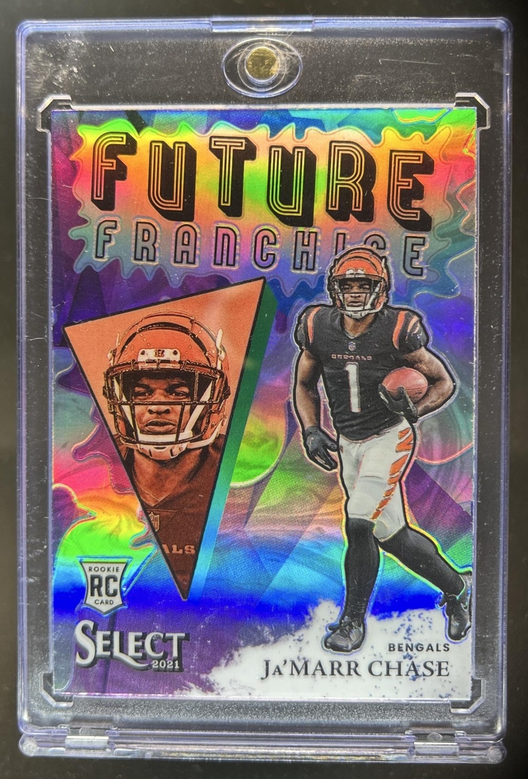 2021 Panini Select Ja'Marr Chase Future Franchise RC Rookie #FFR-5 Bengals