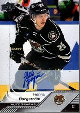 2022-23 Upper Deck AHL Autographs #66 Henrik Borgstrom E Auto - HKY