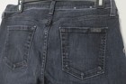 7 for all Mankind Bootcut Cropped Jeans Womens 30 Black Denim Bardot Pocket — photo 5