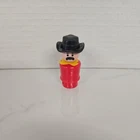 Vintage Fisher Price little people red Stagecoach Driver Cowboy Western Town 934