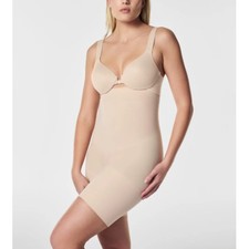 NEW SPANX Beige Seamless Higher Power Mid-Thigh High-Waisted Short Size 1X