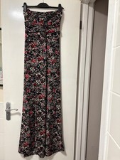 FunkyFit floral maxi dress strapless/bandeau style medium/large boho festival