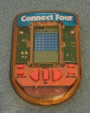 Milton Bradley Connect Four Electronic Handheld Game Tested Works