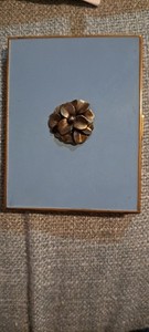 Blue Enamel Alwyn Business Card Holder Vtg Cigarettes? Compact