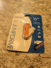 Lexar Flash USB Jump Drive TwistTurn 16 GB - Orange - New Sealed