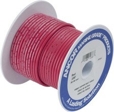 1 AWG Marine Battery Cable   Red, 25 ft, Tinned Copper, High Flex