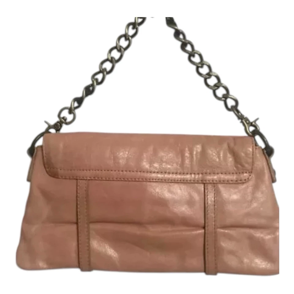 Hobo International Leather Chain Strap Handbag Y2K Pink  9” X 5” - Image 2 of 4