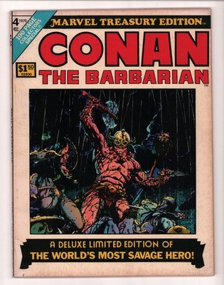 Marvel Treasury Edition #4 CONAN THE BARBARIAN BARRY SMITH Marvel 1974