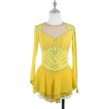 Figure Skating Competition Dress Women Girl Ice Skating Skirt Mesh Skirt Costume