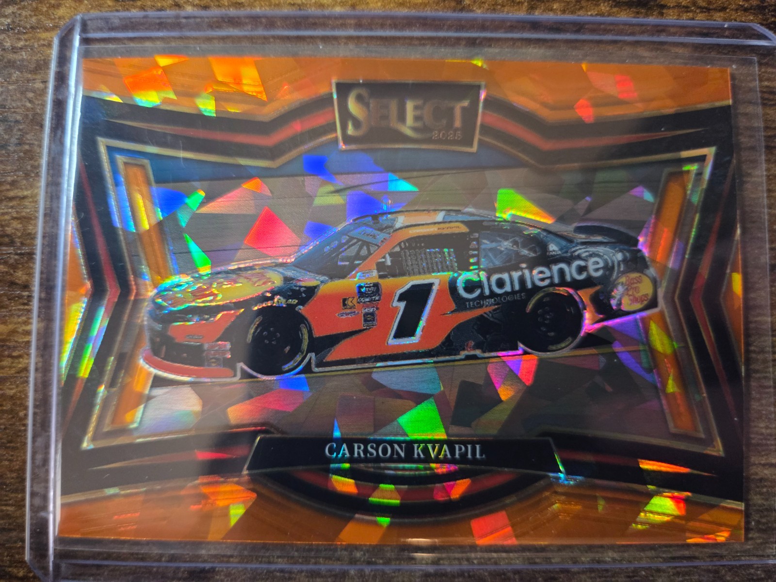 2025 Panini Select Racing Carson Kvapil Pit Road Orange Ice Prizm #199 NASCAR