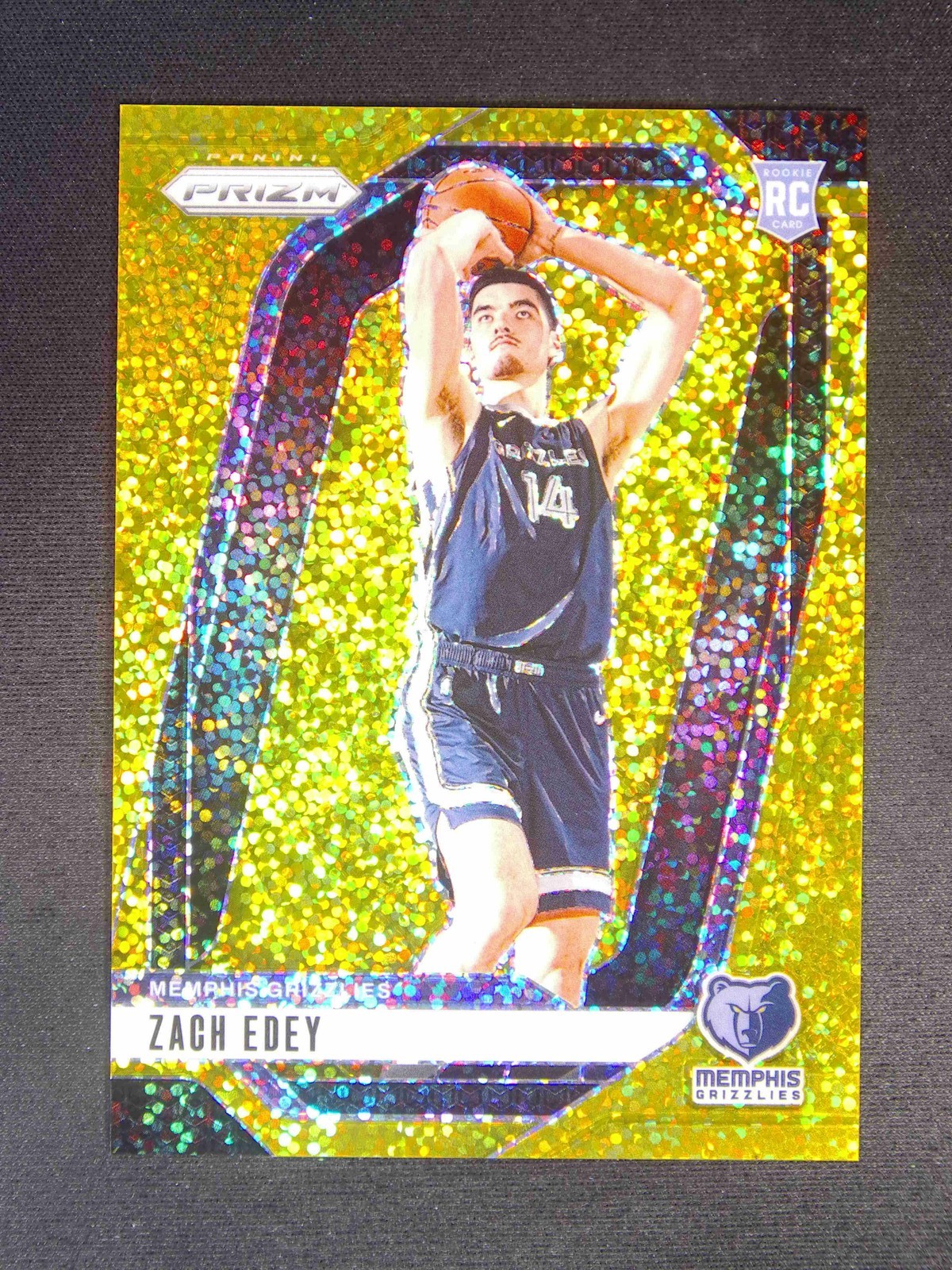 2024-25 Panini Prizm Zach Edey #249 RC Rookie Gold Sparkle /24