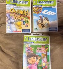 Leapster Learning Games Bundle: Outwit, Up And Dora Camping Adventure