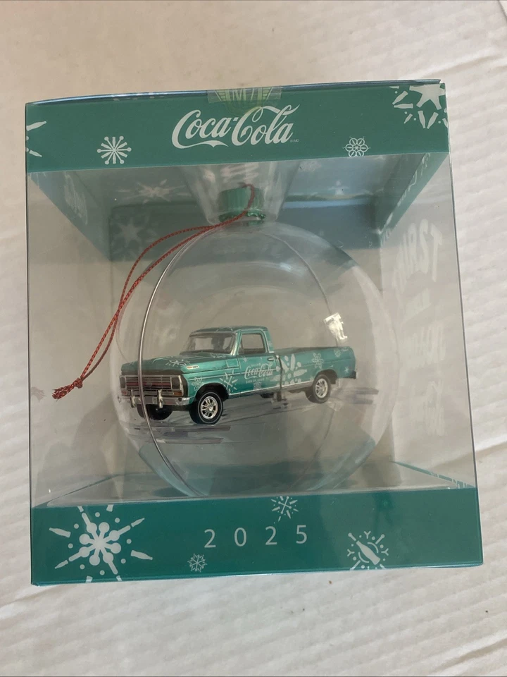 2025 M2 Machines Christmas Ornament Coca Cola-  " 1969 Ford F-100 Ranger Truck" - Image 3 of 4