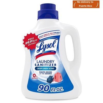 new Lysol Laundry Sanitizer Additive   Crisp Linen, 90 fl oz