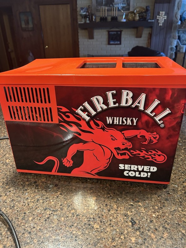 Fireball Whiskey Double Bottle Chiller Rapid Freezer Works Great NICE
