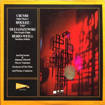 Night Music I / Eclat / Fire Fragile Flight / Surabaya Johnny, Kurt Weill, Pierr