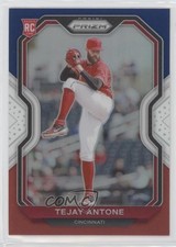 2021 Panini Prizm Tier III Red White & Blue Prizm Tejay Antone #207 0m68