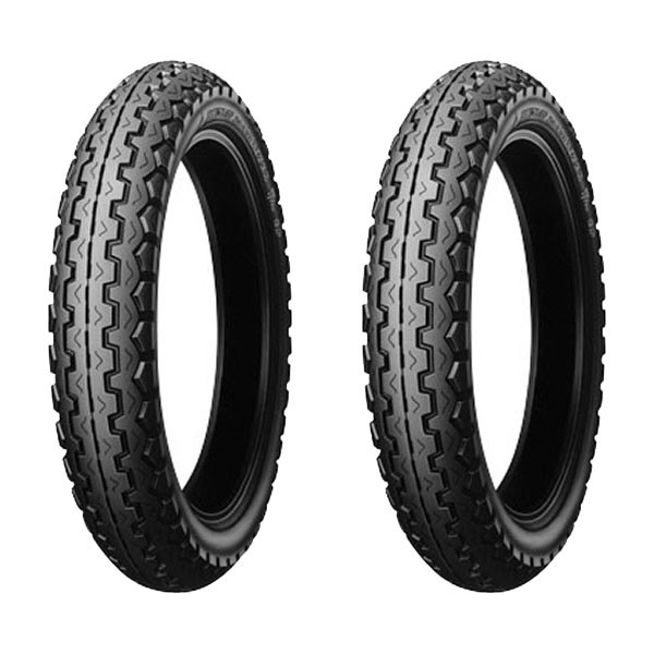 TYRE PAIR DUNLOP 100/90-19 57H TT100 GP + 4.10-19 61H K81 TT100