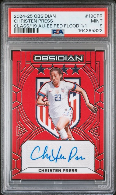 2024 Obsidian Christen Press 1/1 Red Flood Auto PSA 9